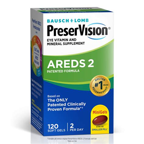 PreserVision AREDS Eye Vitamin Mineral Supplement Contains Lutein Vitamin C Zeaxanthin
