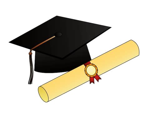 Diploma De Pergamino Y Graduación De Sombrero Descargar Vectores Premium