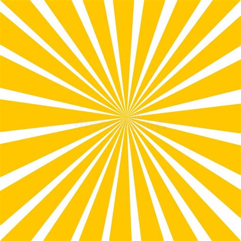 Sun Beam Ray Sunburst Pattern Background Stock Vector Illustration Of
