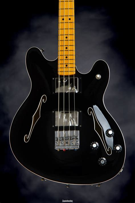 Fender Starcaster Bass Black Fender Starcaster Star Cast Bass