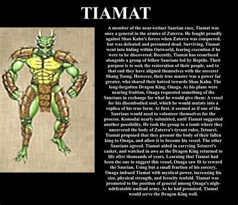 Mortal Kombat Requiem Tiamat Bio By Cdrdeviantart On Deviantart