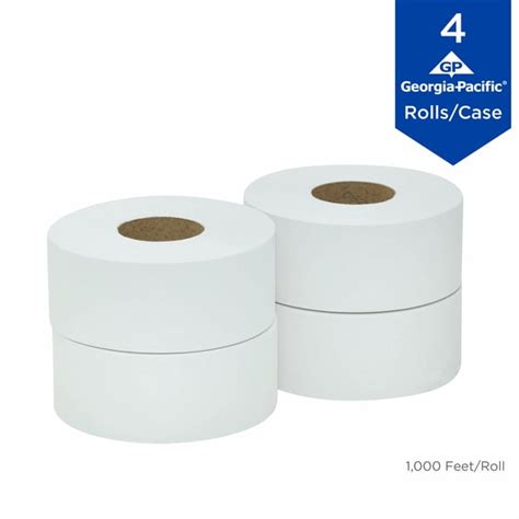 Georgia Pacific Jumbo Jr 2 Ply Toilet Paper 2172114 4 Rolls Per Case