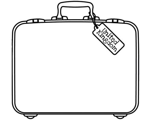 Blank Suitcase Template 1 Templates Example Templates Example