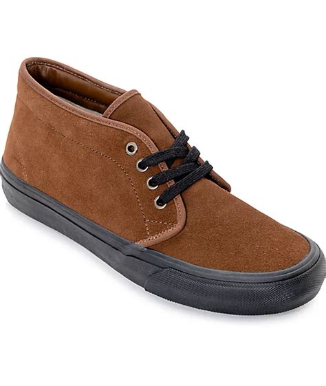 Vans 50th Chukka Mid Pro Brown And Black Skate Shoes Zumiez