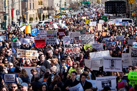 Thousands March In Nyc As Gun Control Rallies Sweep Us