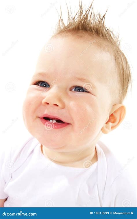 Laughing Baby Boy Stock Image Image Of Infant Isolated 10315299