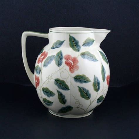 I was listening to mellow acoustic music and it was a misty, foggy morning when i painted this rosey, dark print. Vintage Hand Painted Laura Ashley Floral Pattern Flowers ...