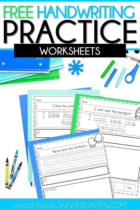 English Handwriting Practice Worksheets Worksheets For Kindergarten