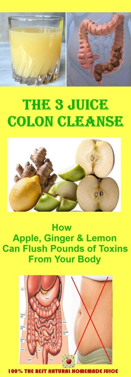 The 3 Juice Colon Cleanse How Apple Ginger And Lemon Can Flush Pounds