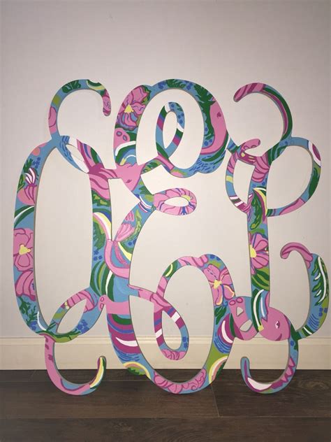 Lp Inspired Monograms Any Print Can Be Painted Etsy