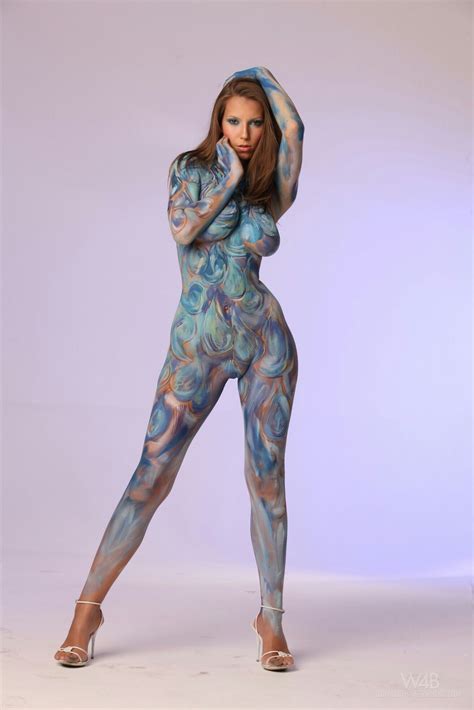 Pinterest Body Painting Blue Bodies Model