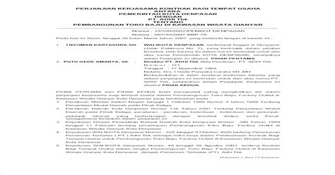 Ketika dua orang atau 2 instansi melakukan kesepakatan, biasanya akan diperlukan sebuah perjanjian atau jaminan untuk kepastian. Contoh Surat Perjanjian Kerjasama Pengelolaan Sampah ...