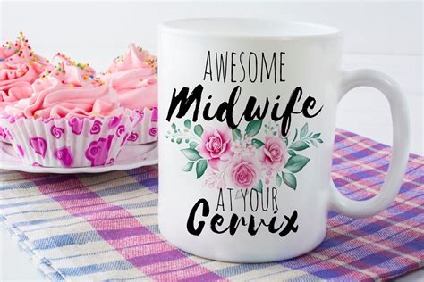 awesome midwife at your cervix mug a fab midwife thank you etsy