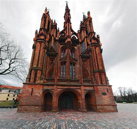 St Annes Church In Vilnius Lithuania A Prominent Example Of