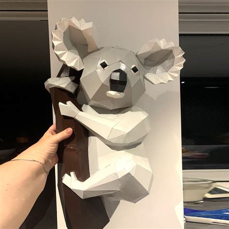 Make Your Own Koala 3d Wall Décor With Ecogamis Pdf Template