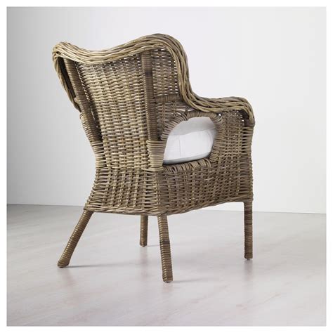 Discover rattan chairs at world market, and thousands more unique finds from around the world. IKEA - BYHOLMA Armchair gray, white | Grey armchair, Blue ...