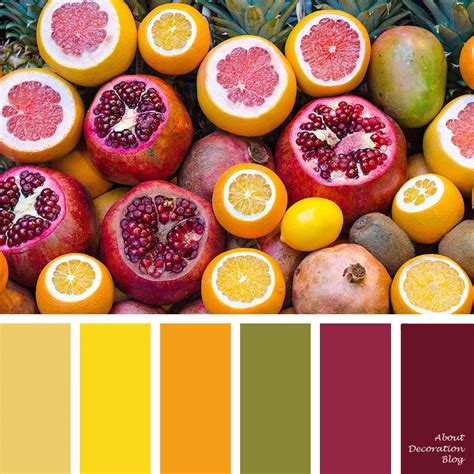 Fruits Color Palette Aboutdecorationblog