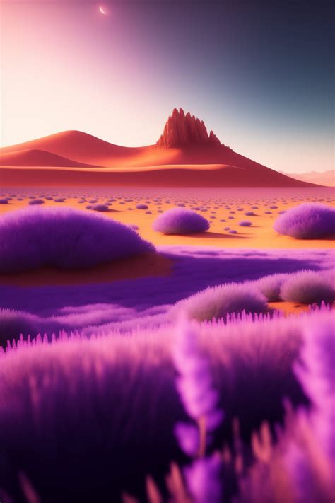 Lexica Lavender Field On Mars Landscapeunreal Engine Artstation