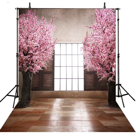 Pink Flowers Photography Backdrop Vinyl Backdrop For Photography