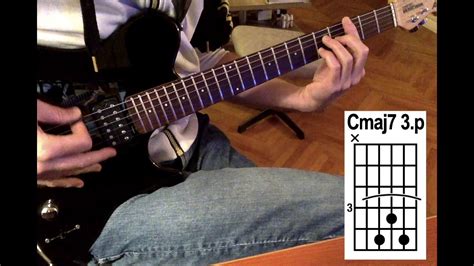 C Major 7 Cmaj7 Guitar Chord In Open And Bare Positions Youtube