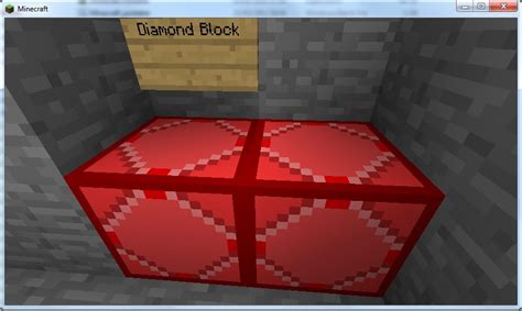 This texture pack is more of a cheat, really, as it removes all the basic blocks of the game so that you can easily see where all the. Red Diamond Minecraft Texture Pack