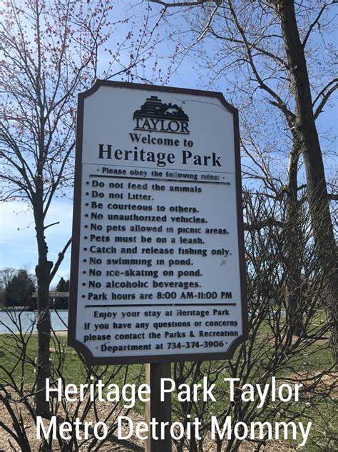Taylor Heritage Park Metro Detroit Mommy