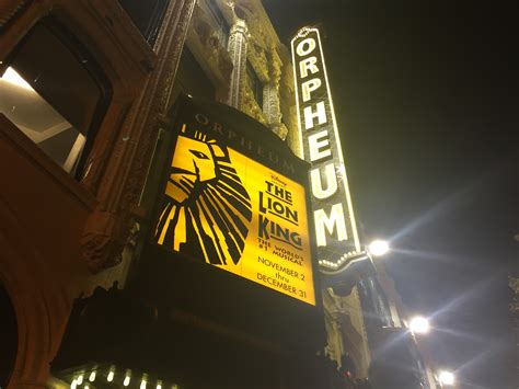 The Lion King Roars At Orpheum Theatre Trinity Sf