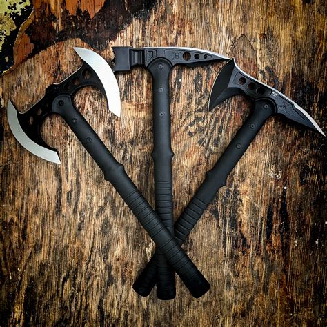 M48 Tactical Trio Tomahawk Axe War Hammer Set Knives