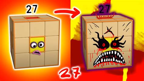 New Numberblocks Full Episodes Fanmade Number 27 Cube As Horror Version
