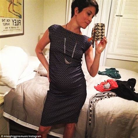 Missy Higgins Jokes About Feeling Her Baby Boy Elbowing Her From The