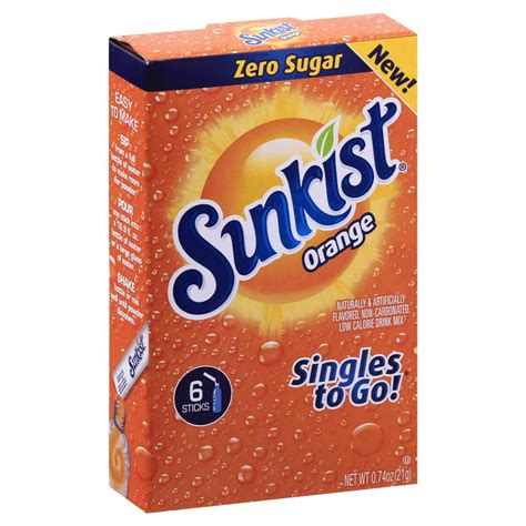 Orange Soda Drink Mix Sunkist 6 Sticks Delivery Cornershop By Uber