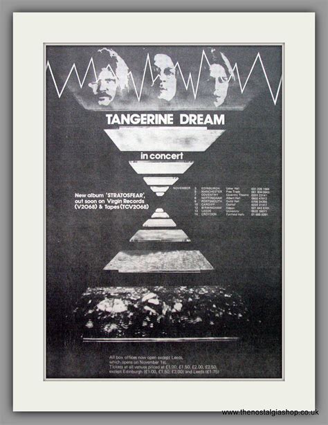 Tangerine Dream Stratosfear Vintage Advert 1976 Ref Ad9629 The