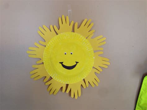 Paper Plate Sun Craft Sun Crafts Preschool Crafts Crafts