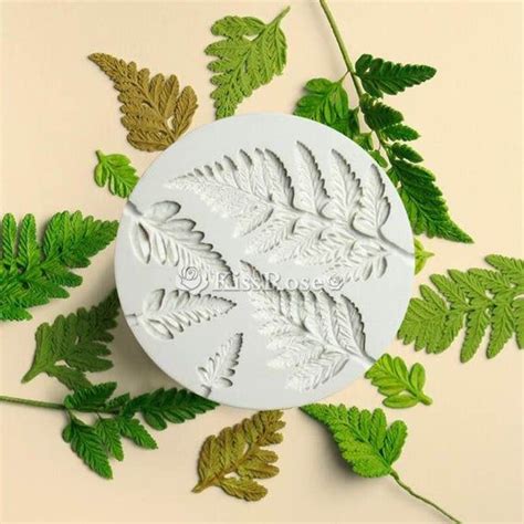 Fern Leaf Silicone Mold Leaf Resin Mold Cake Decoration Etsy In 2021