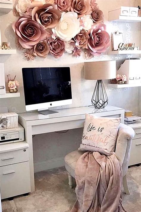 Pretty Home Office Ideas For Women Beautiful Glam Chic