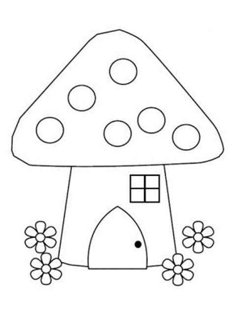 More images for fairy mushroom house coloring page » Coloring Pages | Mushroom House Coloring Page