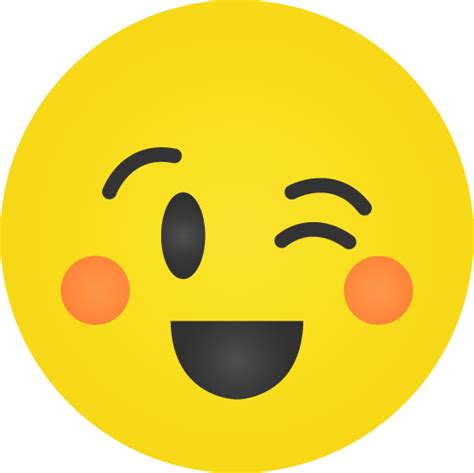 Smiley Jaune Emoji Clin Oeil Blink Image Animated 