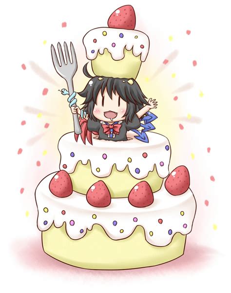 image anime girl in birthday cake community central fandom powered by wikia