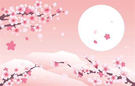 Cherry Blossom Background 2207677 Vector Art At Vecteezy