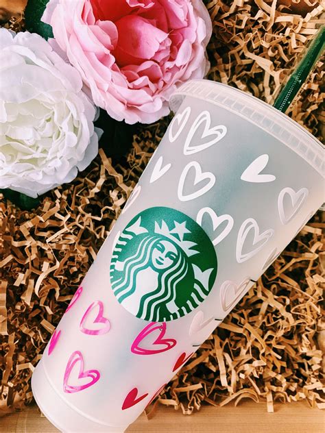 Venti Starbucks Tumbler Personalized Ombre Love Cold Cup Custom
