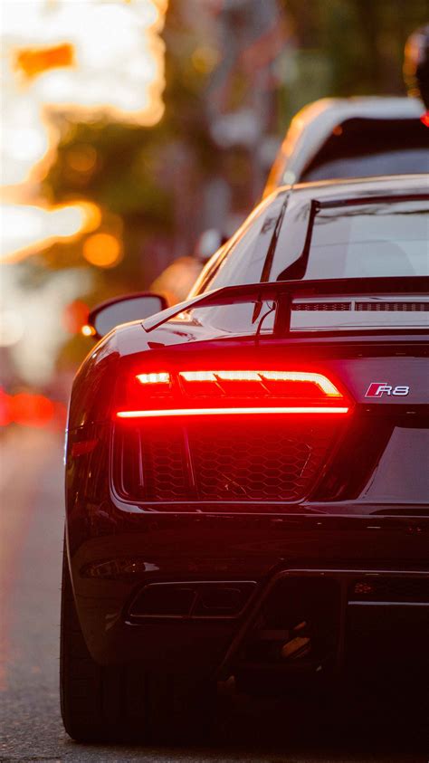 Audi R8 Back View Iphone Wallpaper Iphone Wallpapers