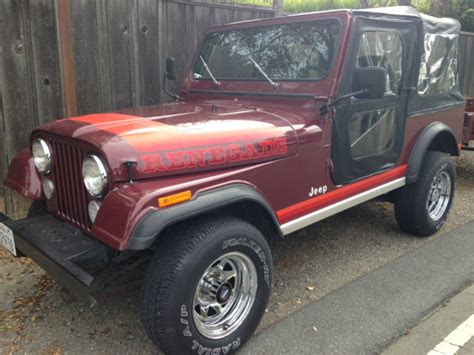 1982 Jeep Cj7 Renegade Original Owner For Sale