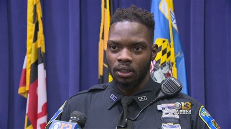 baltimore officer honored after chasing down suspect involved in police chase youtube