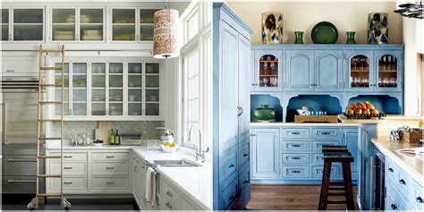 Subtle blue kitchen cabinet ideas. 40 Kitchen Cabinet Design Ideas - Unique Kitchen Cabinets