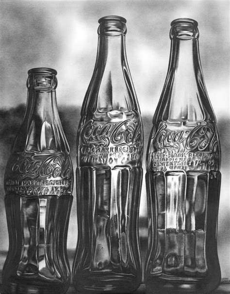 Pencil Drawing Of Coke Bottles Drawings Art Bottle Art