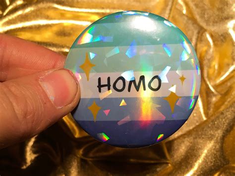 Homo Gay MLM Pride Flag Pin Button Badge Queer LGBT Feminist Etsy