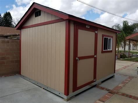 A Storage Shed That Fits Right In With The Patio The Color Scheme