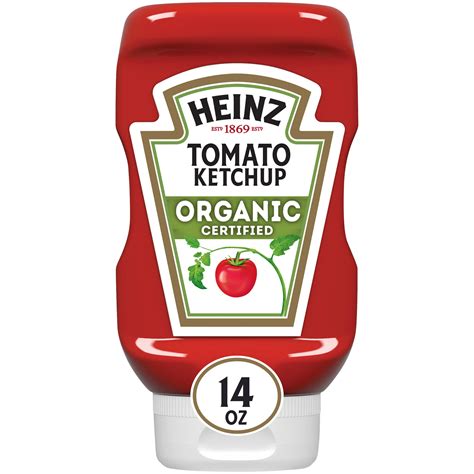 Heinz Organic Tomato Ketchup 14 Oz Easy Squeeze Bottle