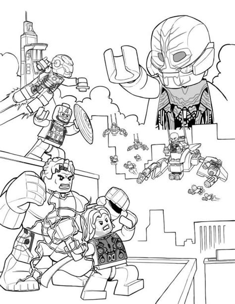 For kids & adults you can print avengers or color online. Lego Avengers Coloring Pages | Avengers coloring, Lego ...