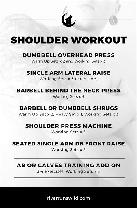 Shoulder Workout For Mass Definition And Size Ftm Fitness — River Runs Wild Ftm Fitness